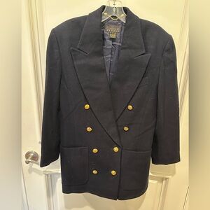 Classiques Entier Ladies Navy Jacket with Brass Buttons